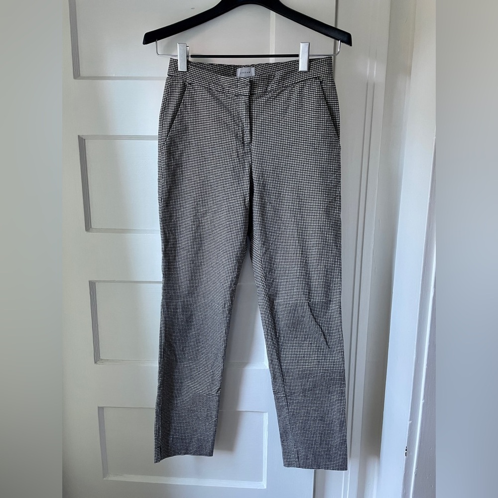 Jigsaw Micro Check Cigarette Trousers Size 2